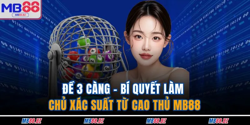 Đề 3 Càng - Bí Quyết Làm Chủ Xác Suất Từ Cao Thủ MB88